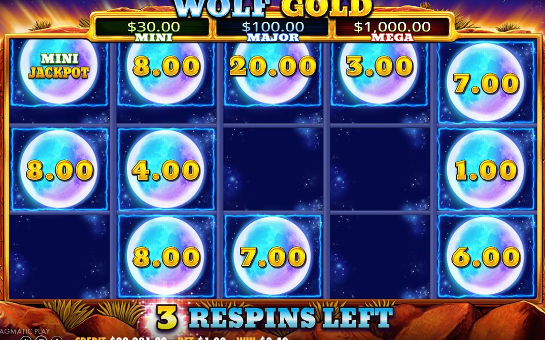 Money Respin counter and money symbols