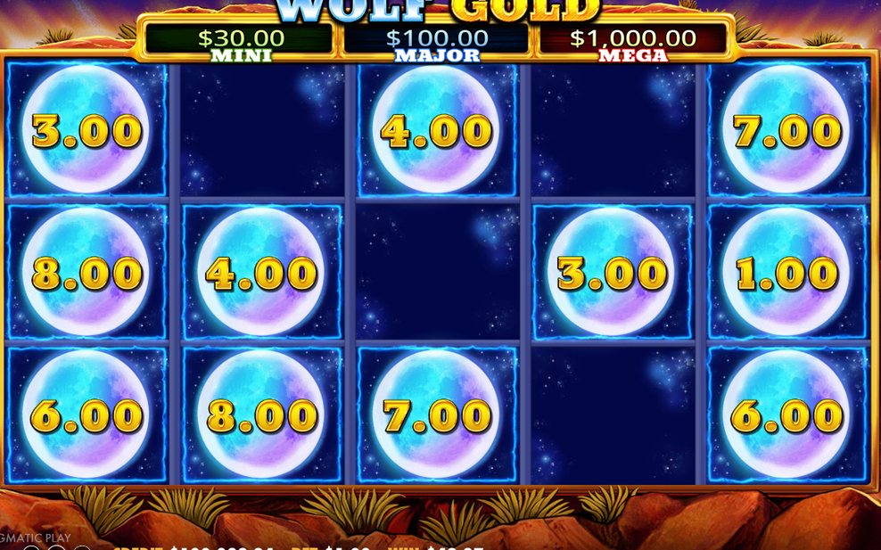 Grid of 15 positions for the MEGA jackpot