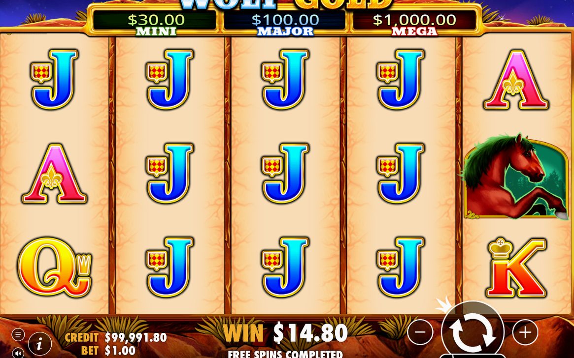 Free Spins, reels 2 to 4 as one giant symbol